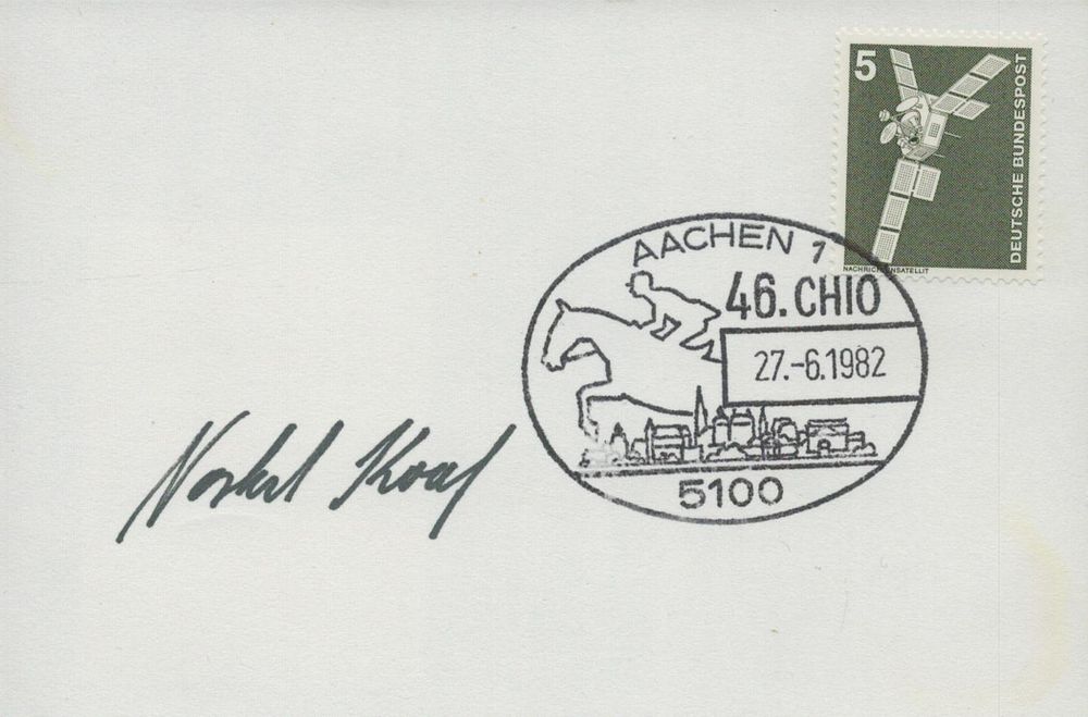 Lot 486: Show Jumping German Show Jumper Norbert Koof Signed...