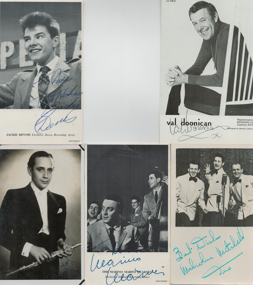 Lot 499: Musician Collection of 5 Promo. Black and White...