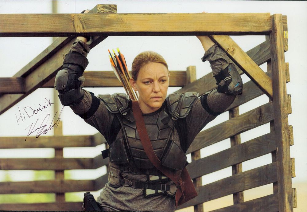 Lot 52: Kerry Cahill, actor. A signed and dedicated 11x8...