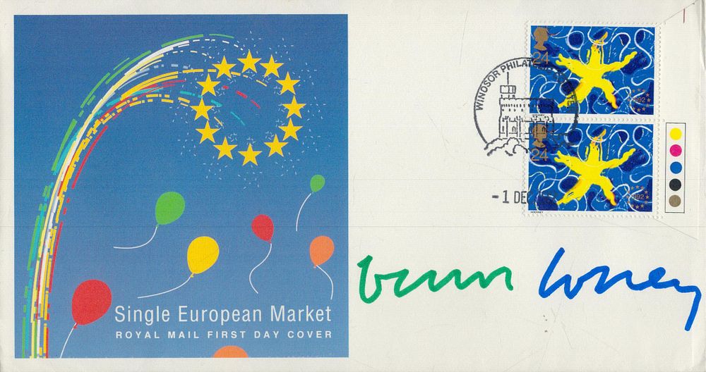 Lot 62: David Hockney, artist. A signed (in green and...