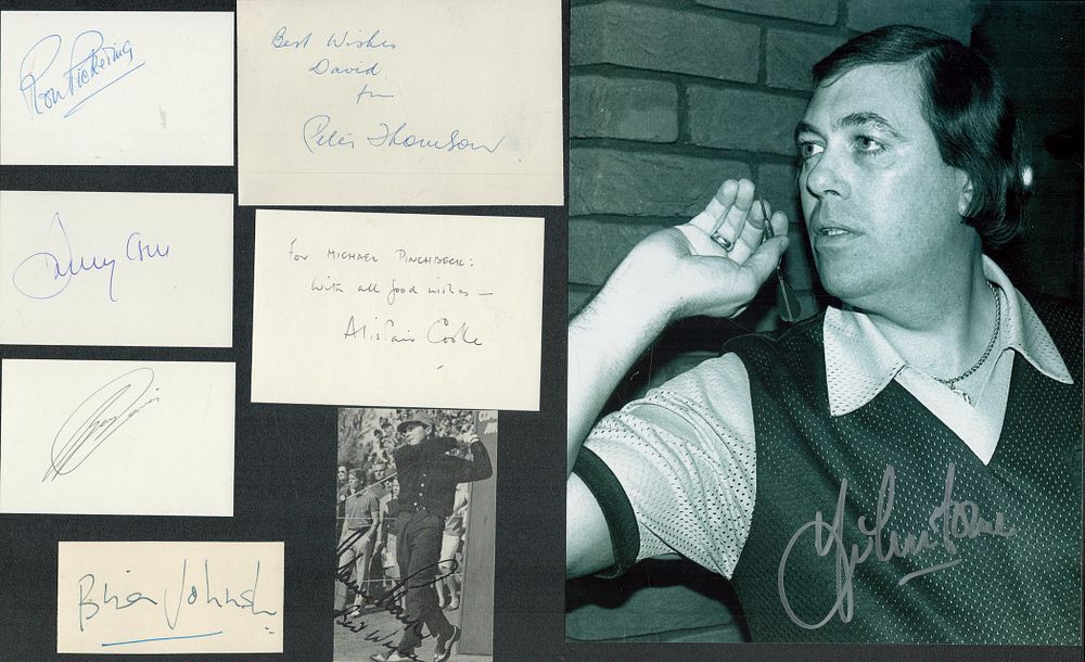 Lot 69: Sport - Mixed, eight signed items: Gary Player,...