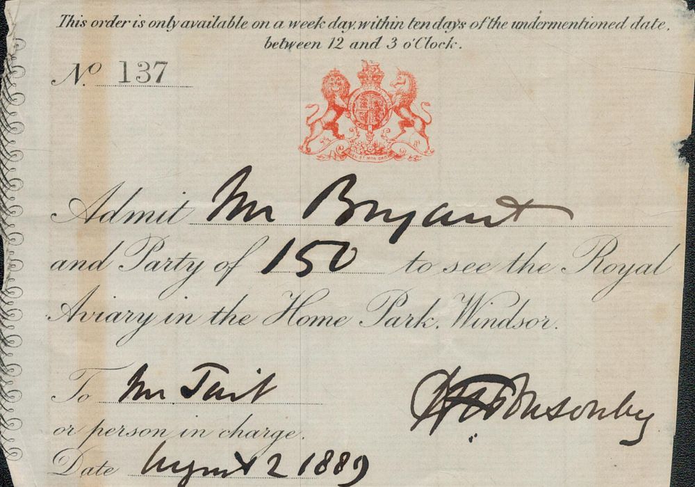 Lot 88: Major General Sir Henry Ponsonby ALS and ticket...