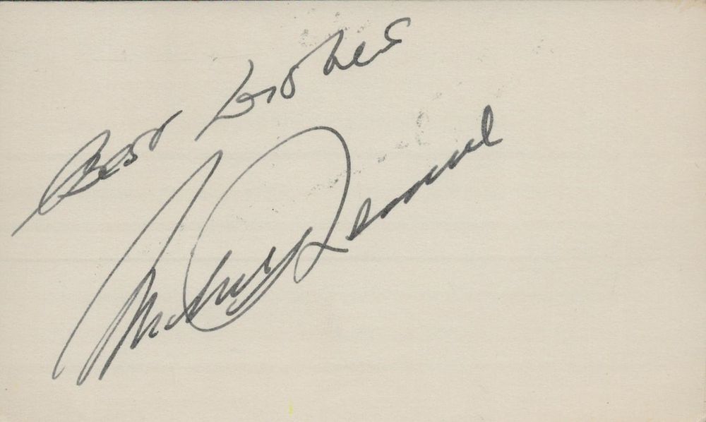 Lot 111: John Derek signed 5x3inch white card. Obtained in...