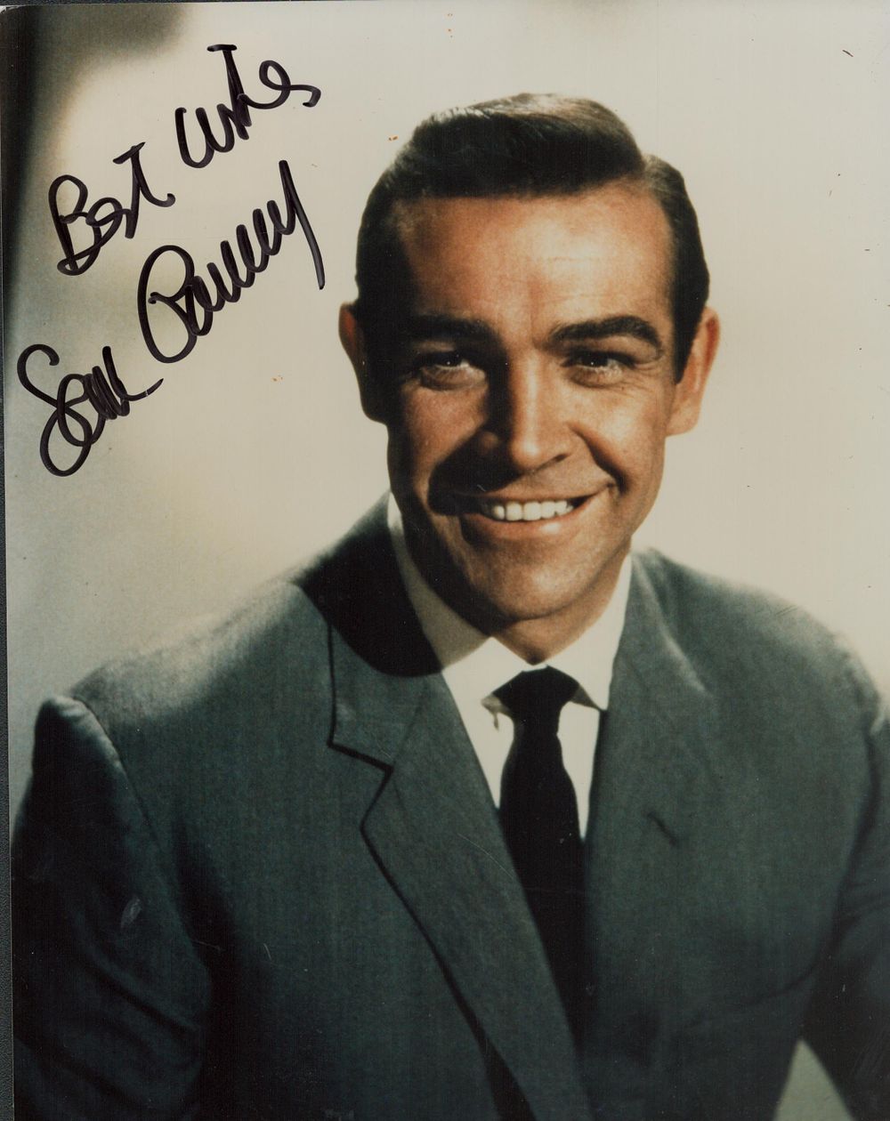 Lot 131: Sean Connery signed 10x8inch colour photo. Good condition....