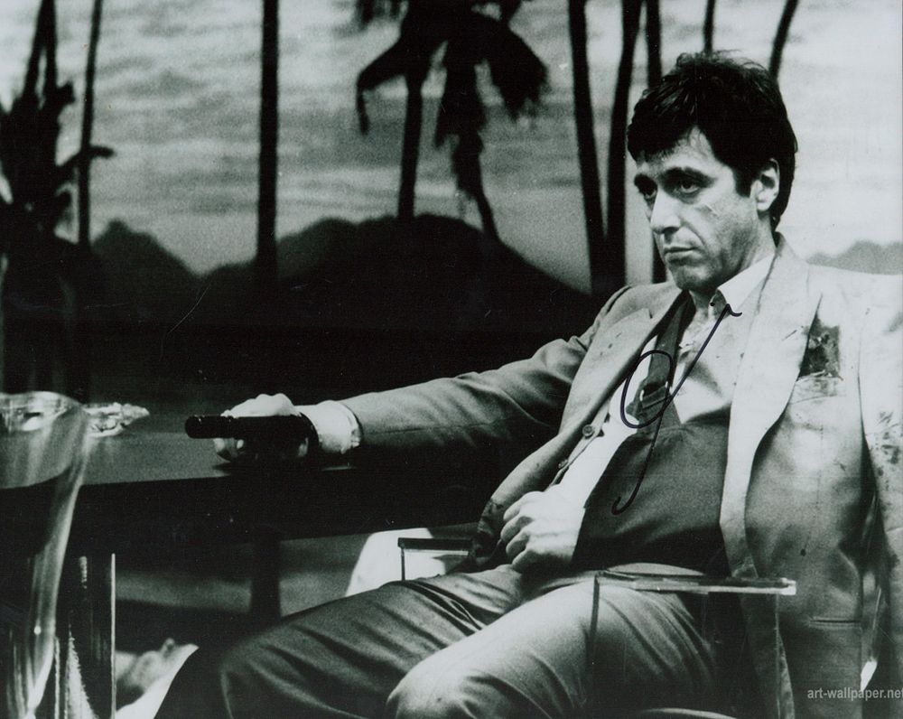 Lot 132: Al Pacino signed 10x8inch black and white photo....