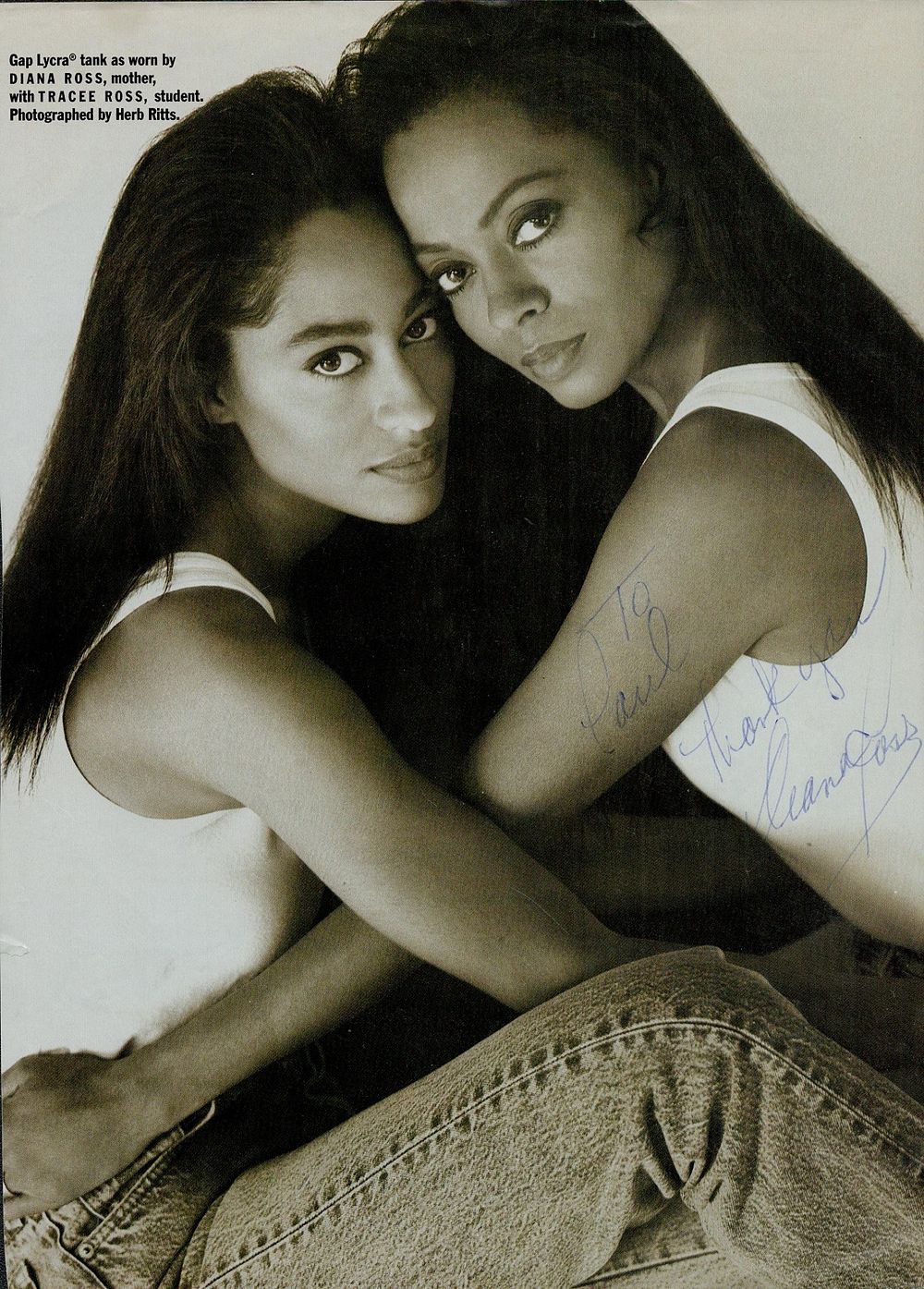 Lot 146: Diana Ross signed 12x8inch black and white newspaper...
