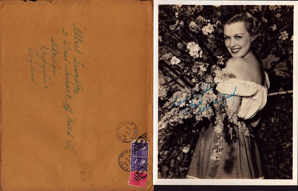 Lot 179: Noreen Nash signed 10x8 inch vintage photo with...
