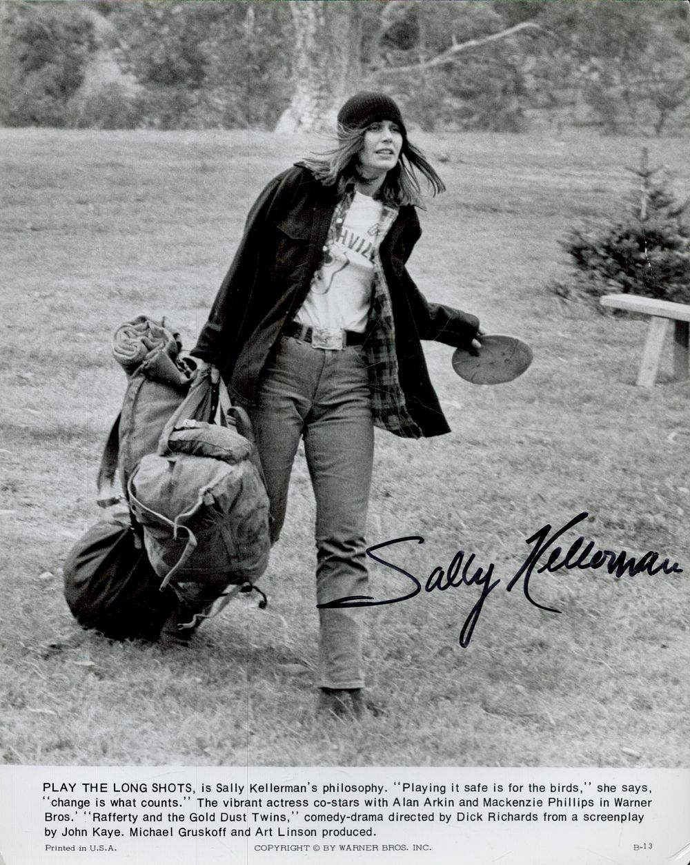 Lot 194: Sally Kellerman signed 10x8inch black and white movie...