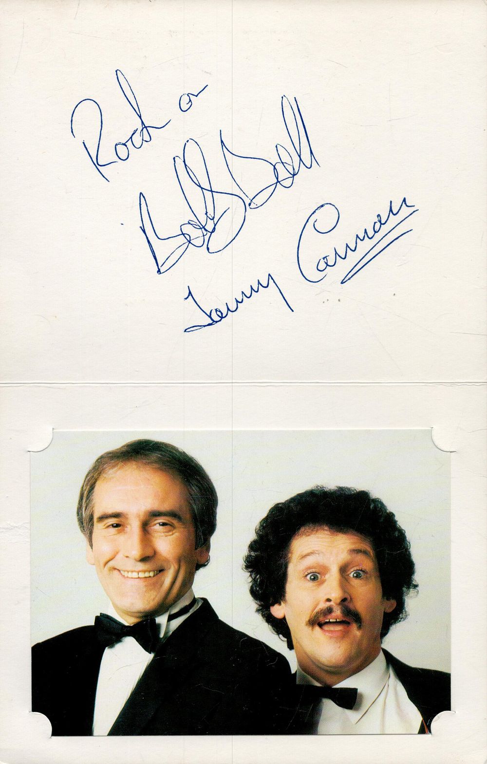 Lot 198: Cannon and Ball signed souvenir card with unsigned...