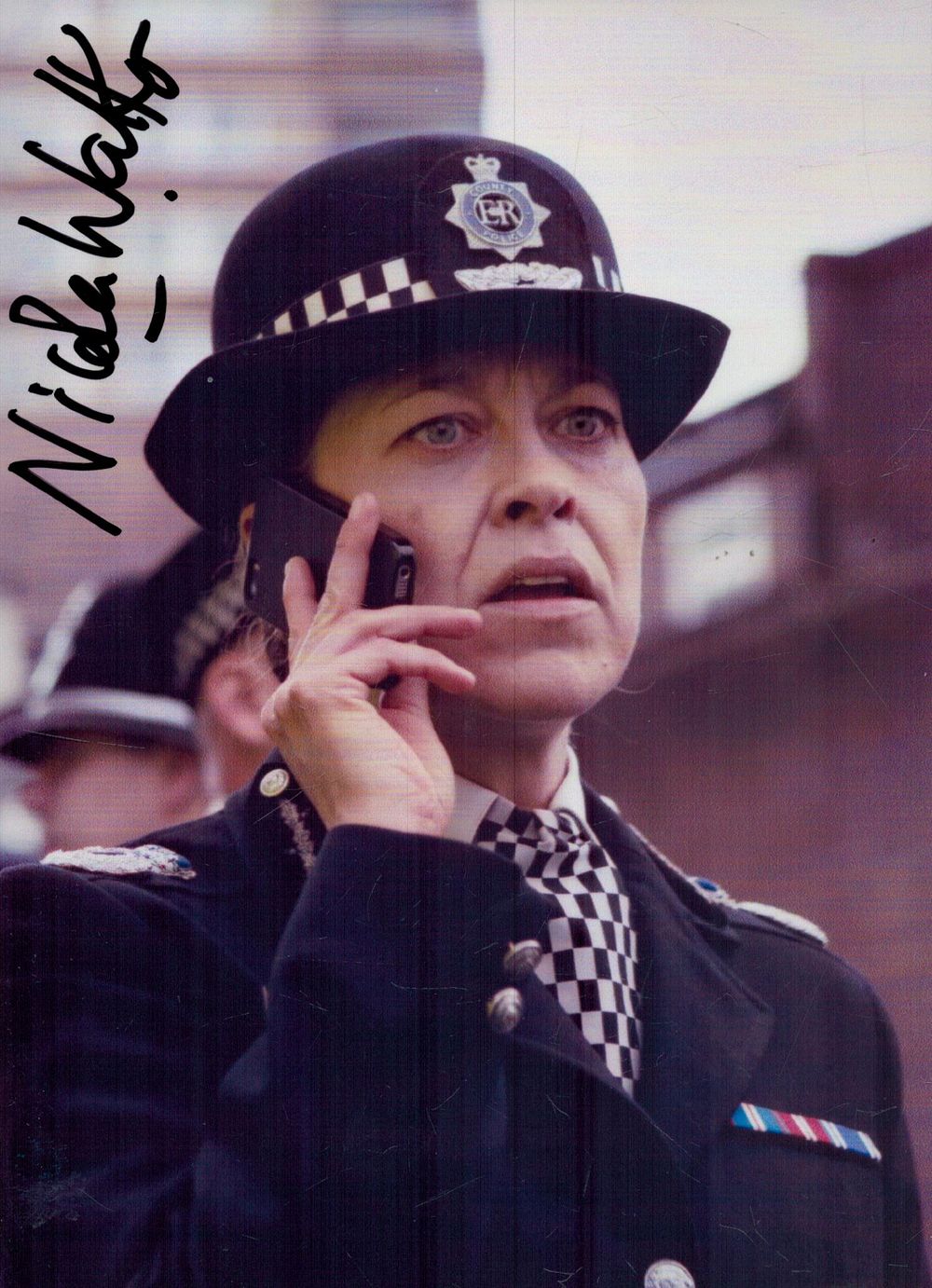 Lot 209: Nicola Walker signed 7x5inch colour photo. Good condition....