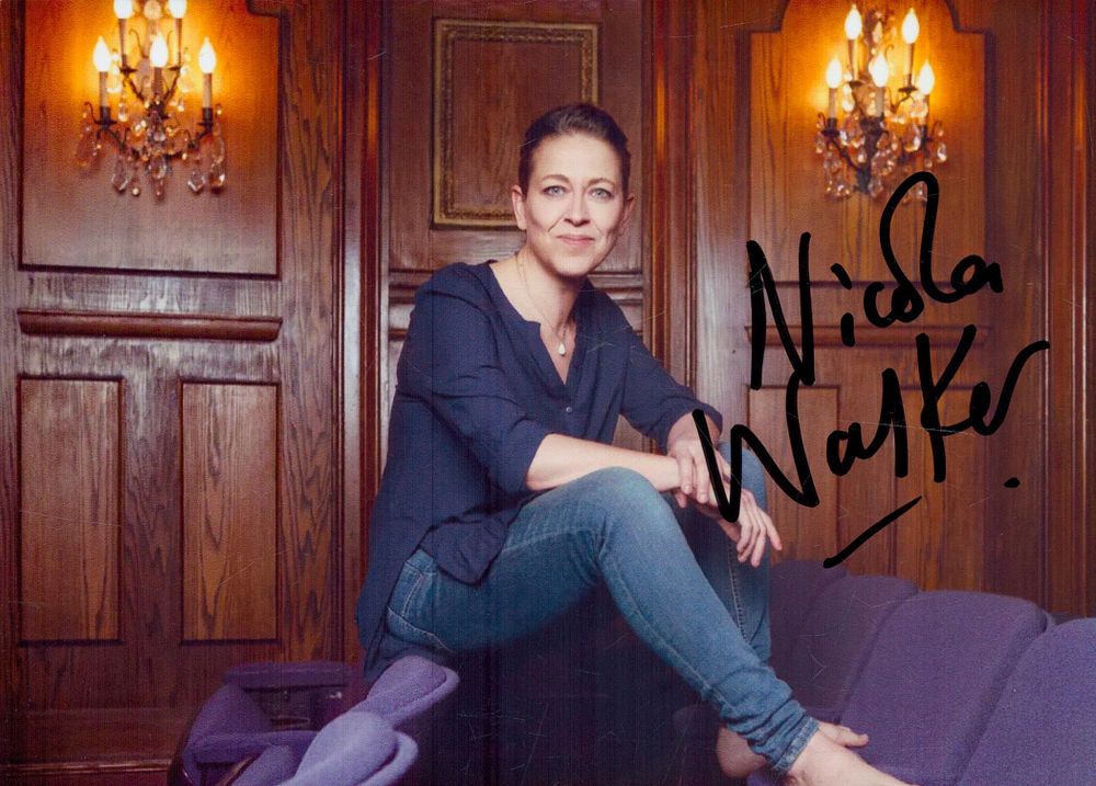 Lot 210: Nicola Walker signed 7x5inch colour photo. Good condition....