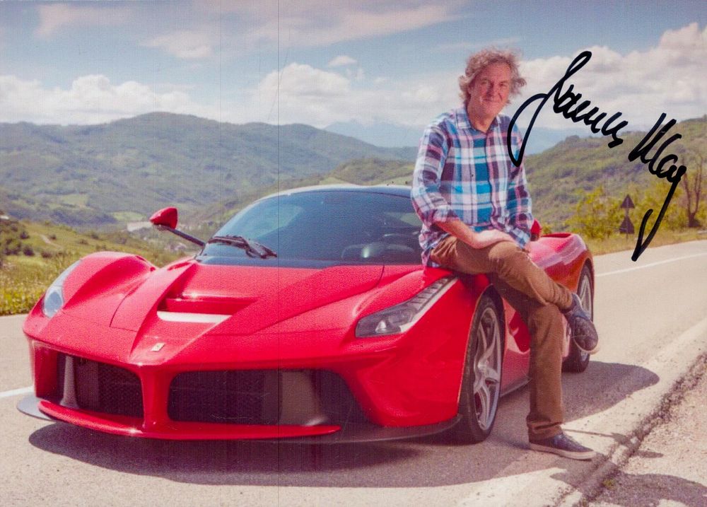 Lot 235: James May signed 7x5inch colour photo. Good condition....