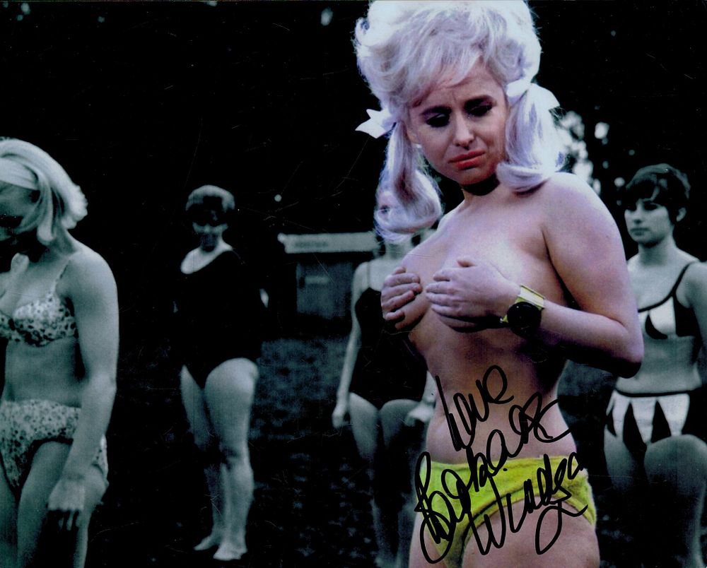 Lot 236: Barbara Windsor signed 10x8inch colourised photo from Carry...