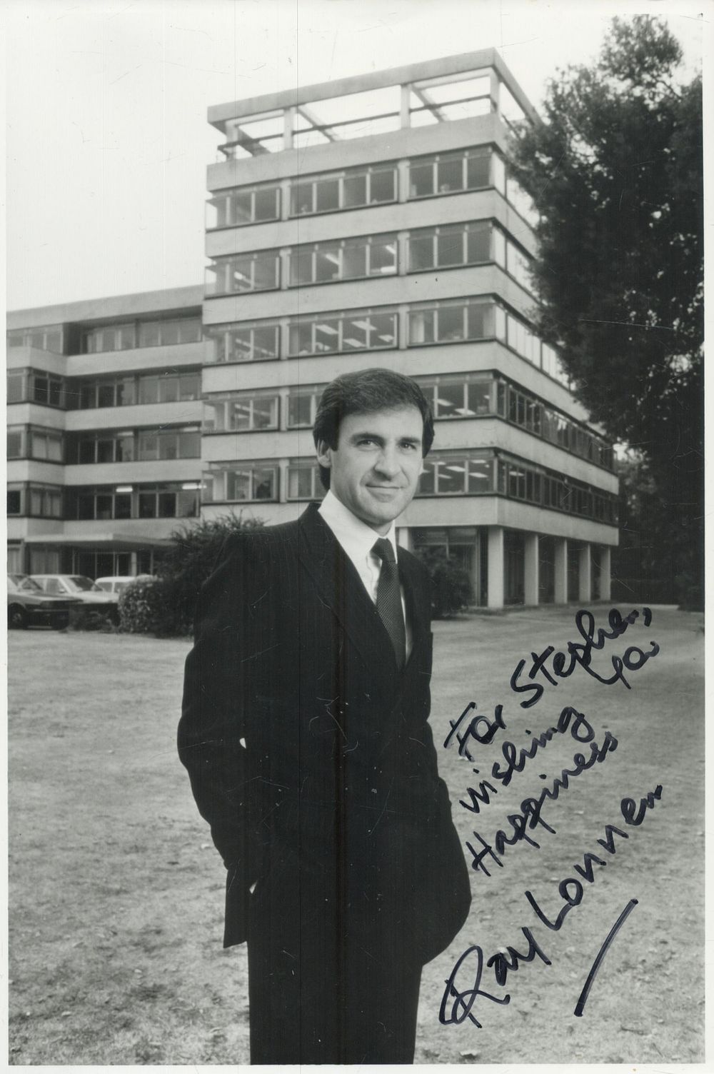 Lot 243: Ray Lonnen signed 10x7inch black and white photo....