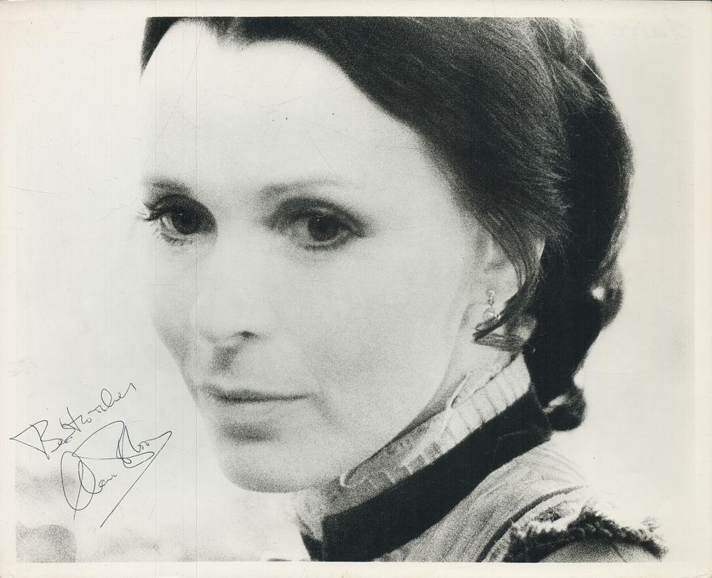 Lot 246: Claire Bloom signed 10x8inch black and white photo....