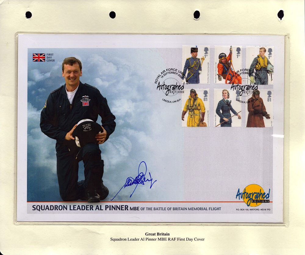 Lot 263: Sqdn Ldr Al Pinner signed large Autographed Editions...