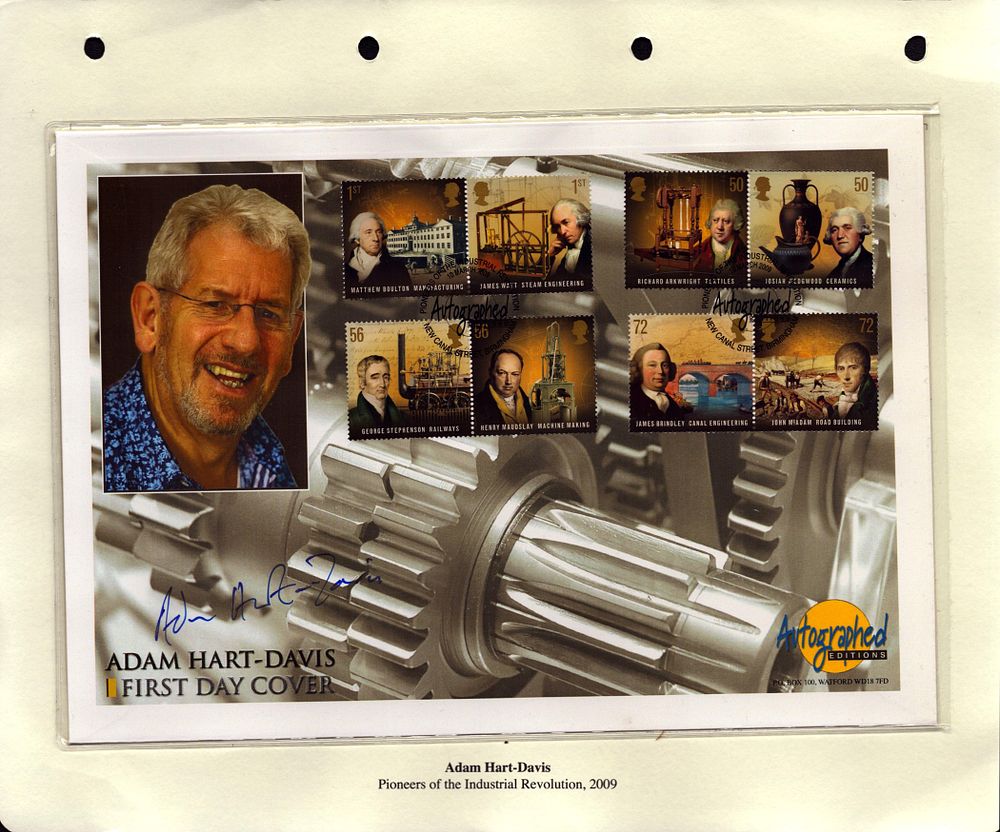 Lot 269: Adam Hart-Davis signed large Autographed Editions FDC. Good...