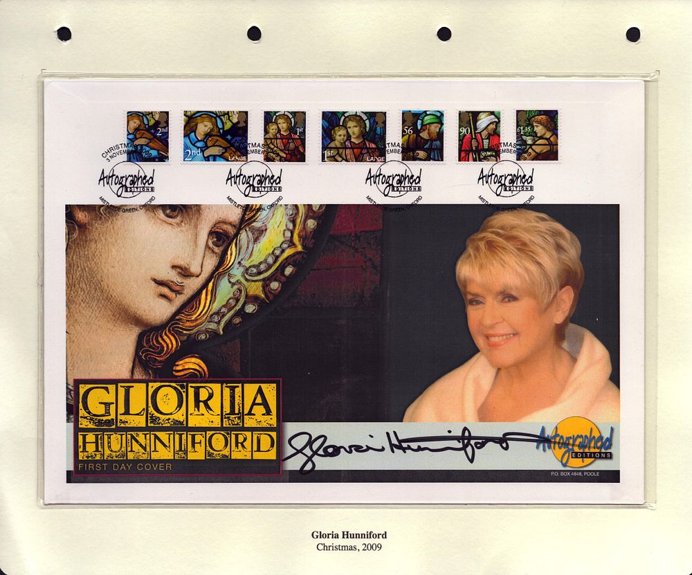 Lot 272: Gloria Hunniford signed large Autographed Editions FDC. Good...