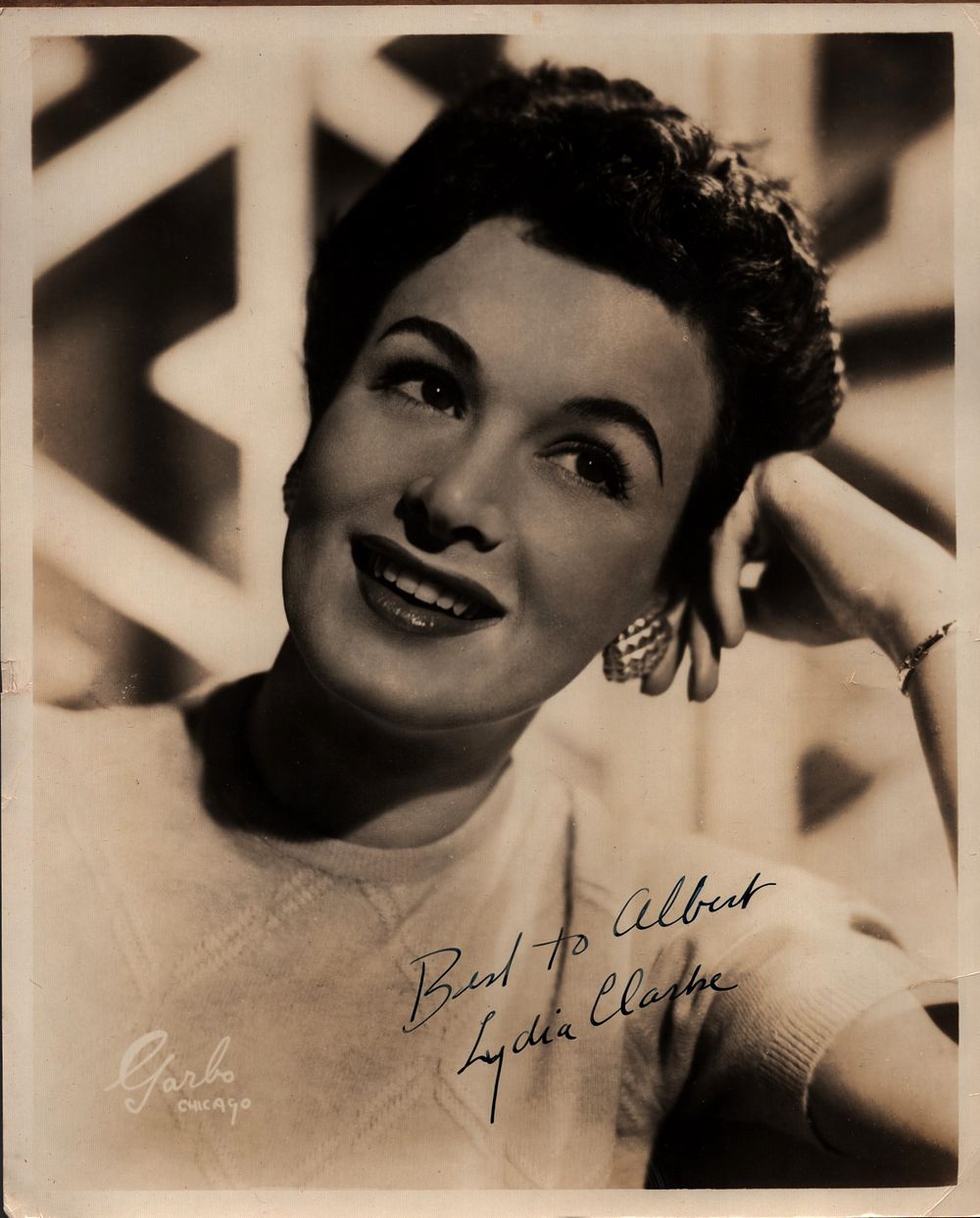Lot 289: Lydia Clarke Heston signed 10x8 inch black and...