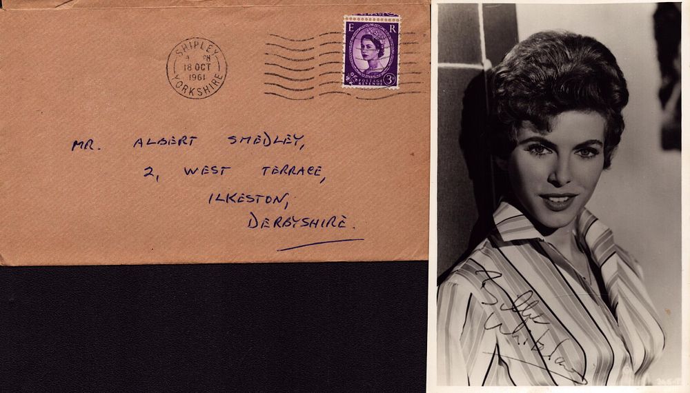 Lot 317: Billie Whitelaw signed 6x4 inch black and white...