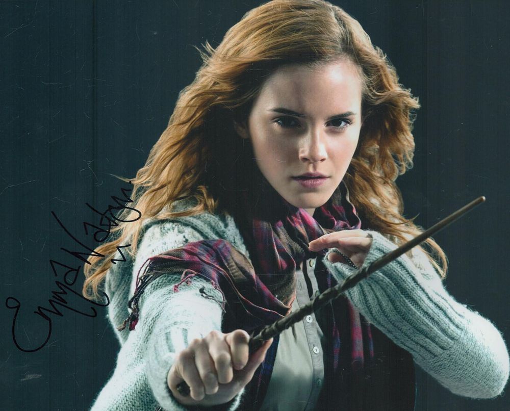 Lot 324: Emma Watson signed 12x8 inch colour photo pictured...