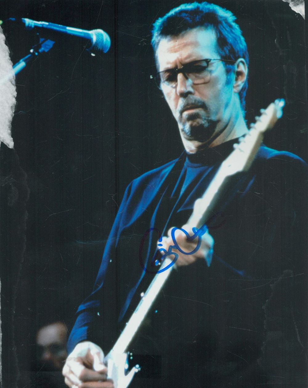 Lot 338: Eric Clapton signed 10x8 inch colour photo. Good...
