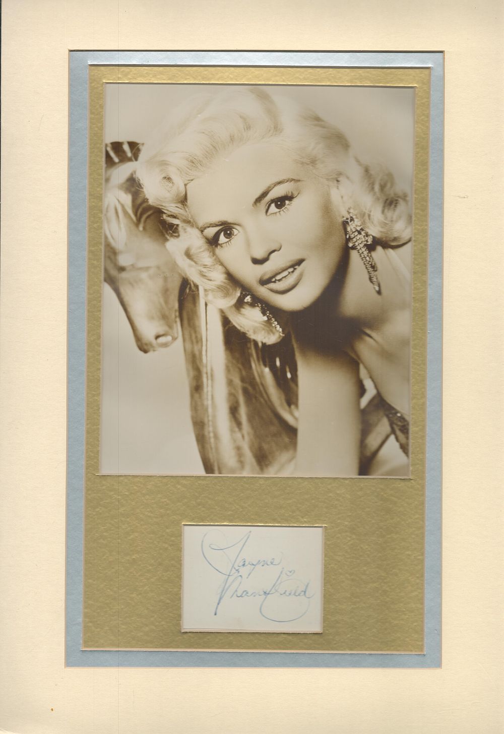 Lot 343: Jayne Mansfield 1933-1967 Actress and Sex Symbol Signed...