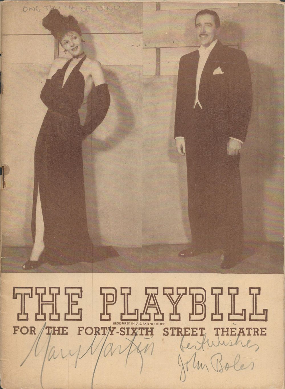 Lot 344: One Touch Of Venus 1944 Playbill For The...