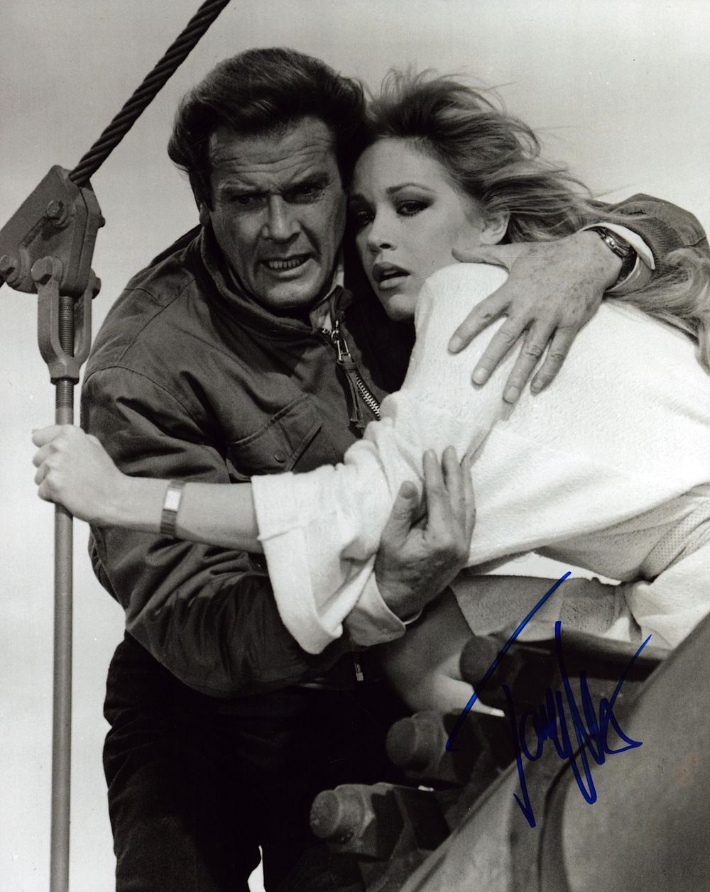 Lot 353: Tanya Roberts signed 10x8 inch James Bond View...
