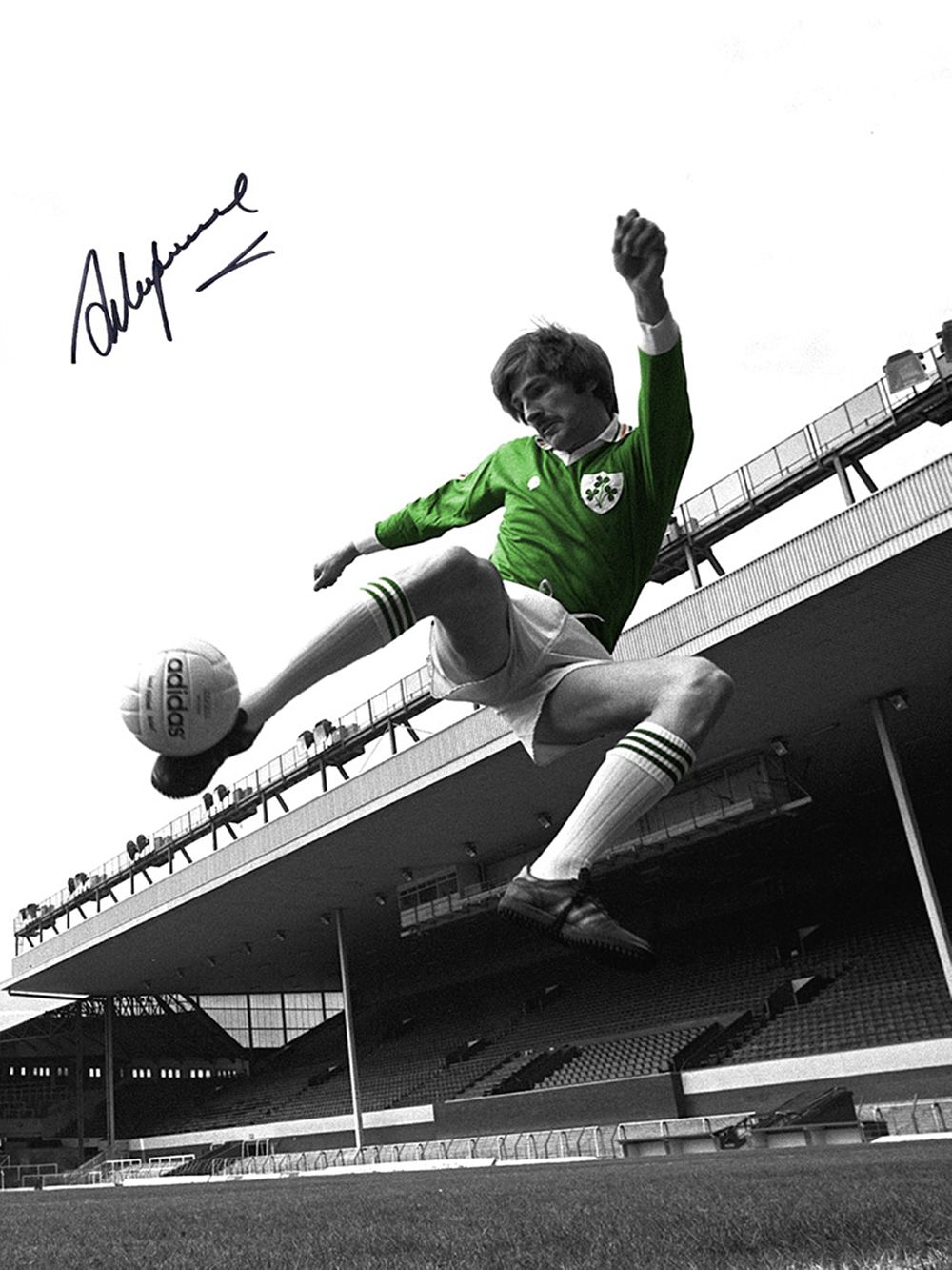 Lot 406: Autographed STEVE HEIGHWAY 16 x 12 Photo :...
