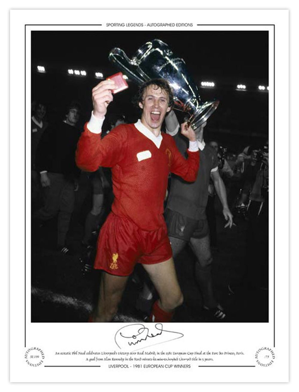 Lot 417: Autographed PHIL NEAL 16 x 12 Limited-Edition :...
