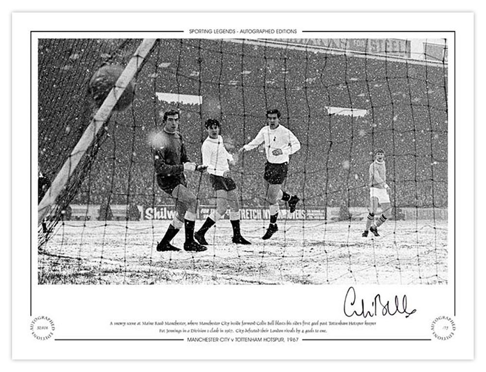 Lot 418: Autographed COLIN BELL 16 x 12 Limited-Edition :...