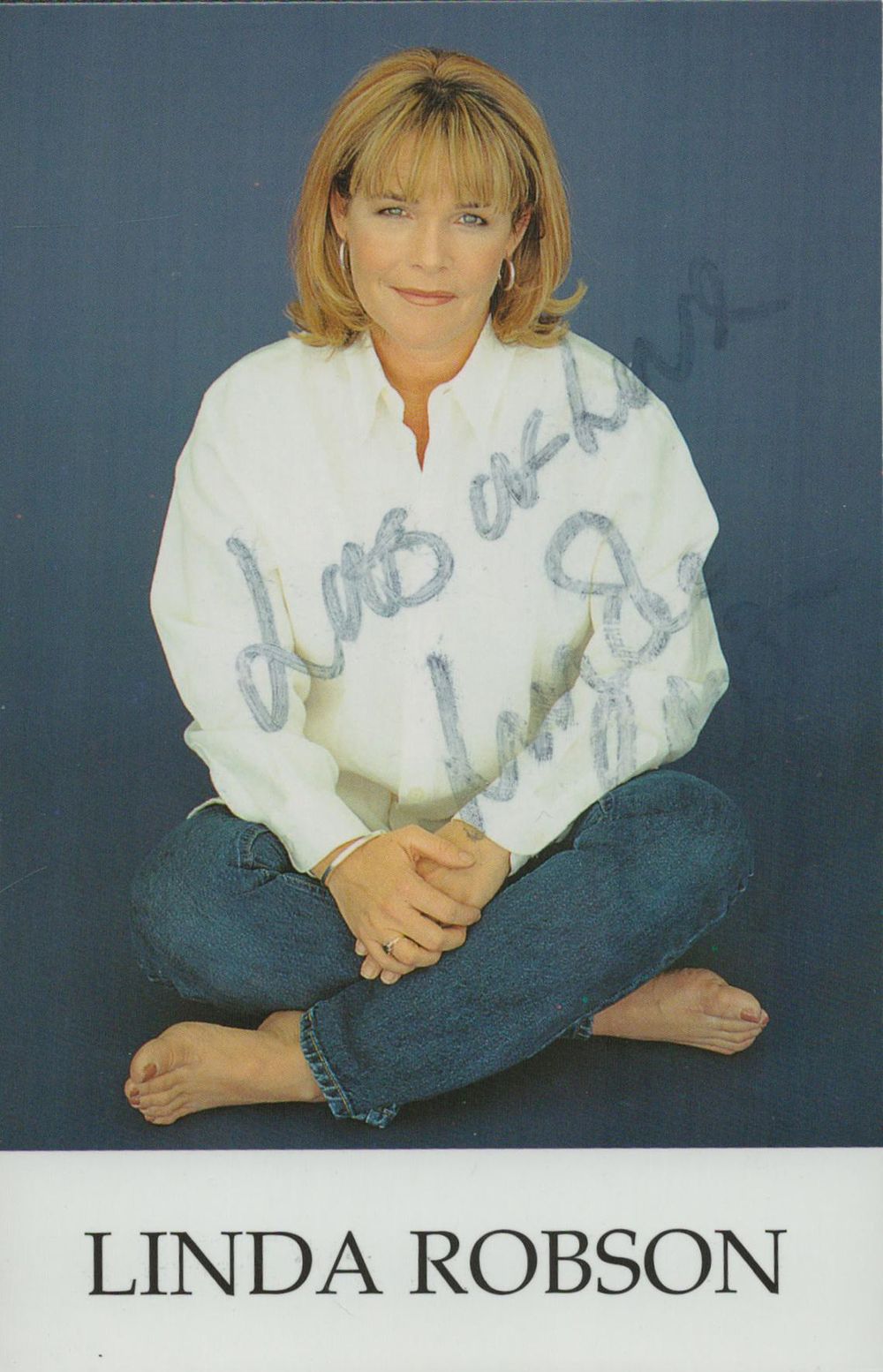 Lot 448: Linda Robson signed Promo. Colour photo 6x4 Inch....