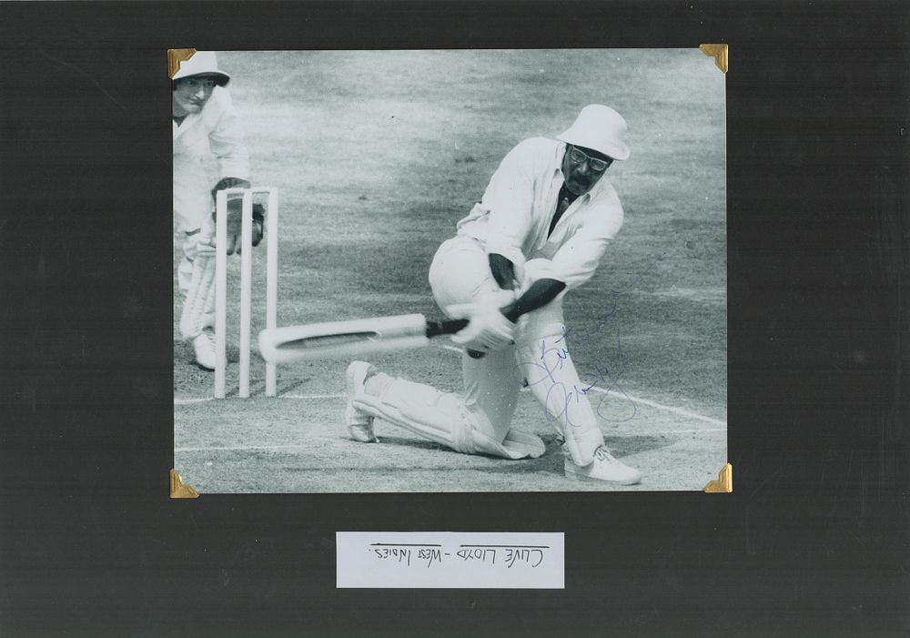Lot 449: Cricket, Clive Lloyd, CBE AO, CM signed black...