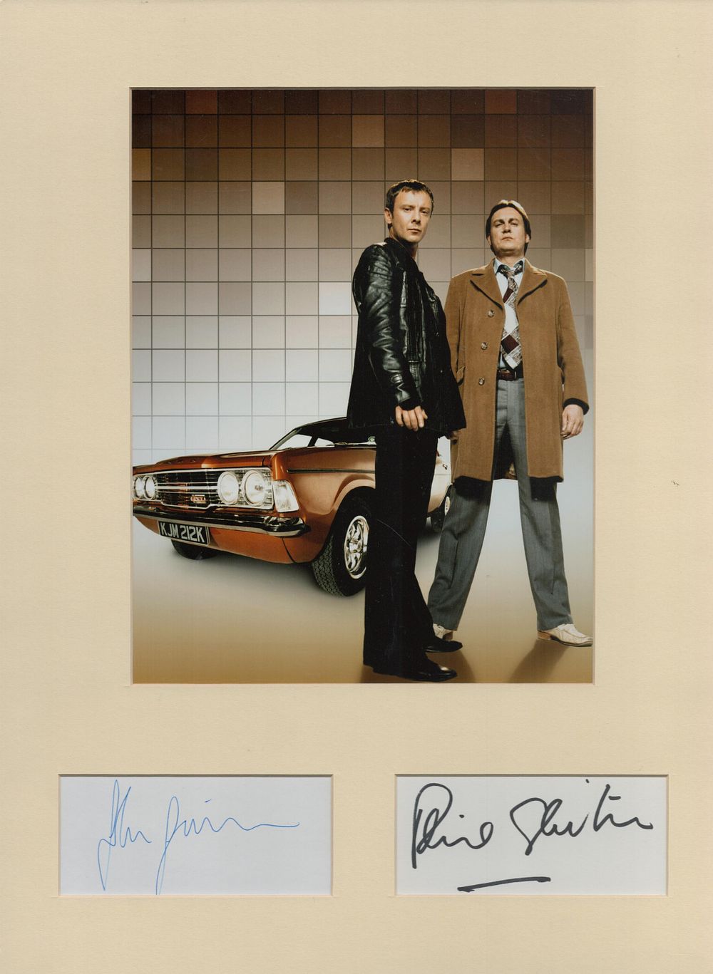 Lot 457: Multi signed Philip Glenister and John Simm separate...