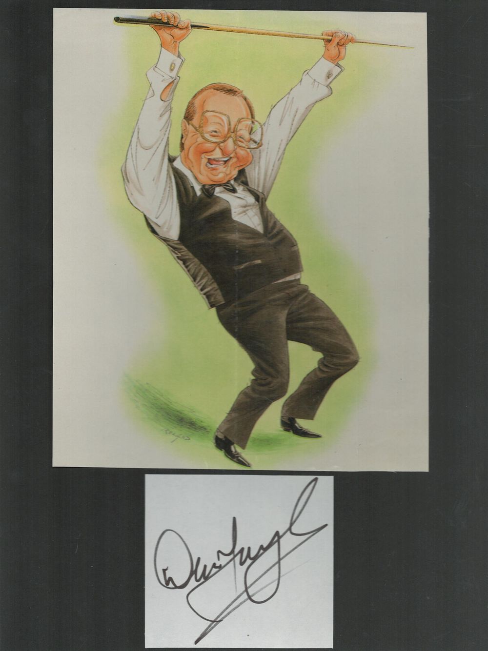 Lot 460: Snooker, Dennis Taylor signed Album page Approx. 3.5x3...