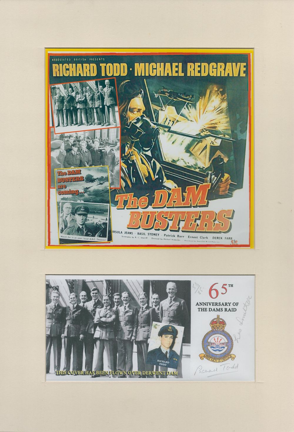 Lot 479: WW2 Les Smith DFC Hand signed 6th Anniversary...