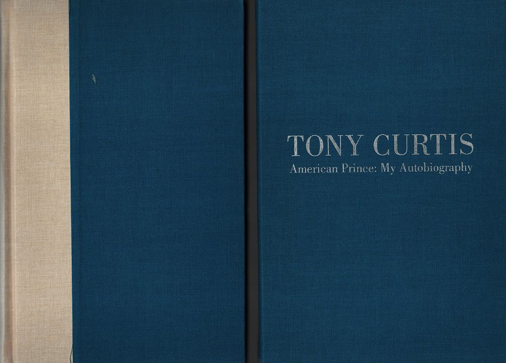 Lot 493: Tony Curtis signed hardcover Book Box, Title 'American...