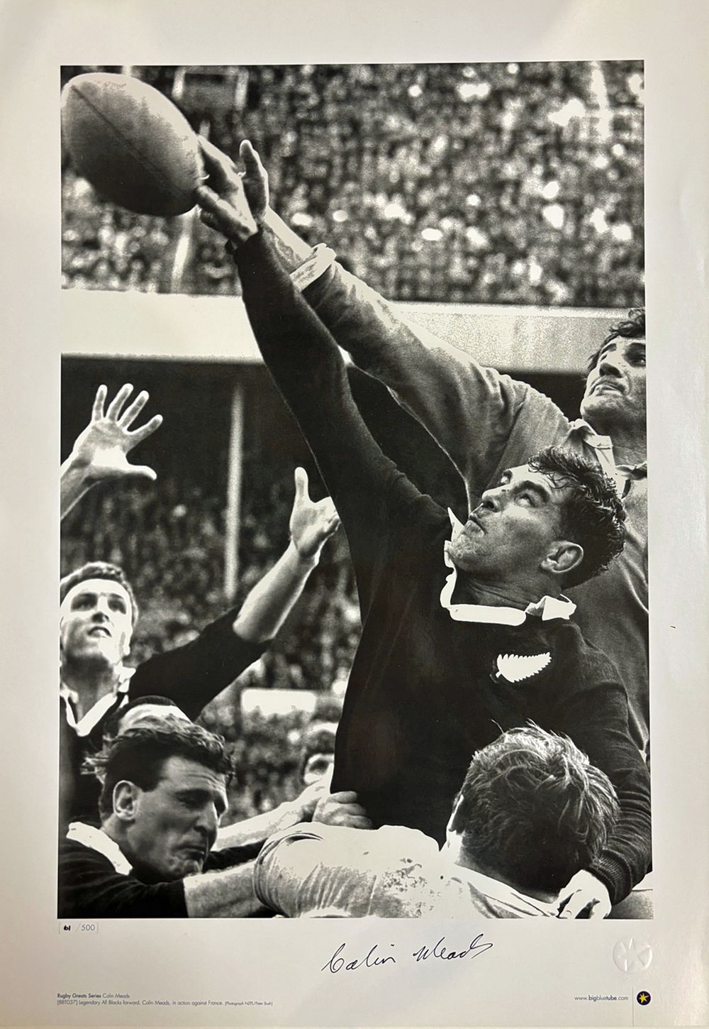 Lot 534: Colin Meads - All Blacks - Signed limited...