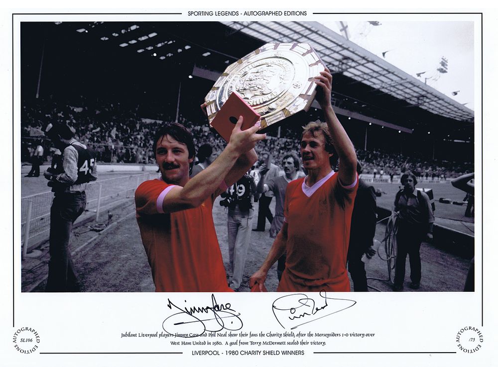 Lot 612: Autographed LIVERPOOL 1980 16 x 12 Limited-Edition :...