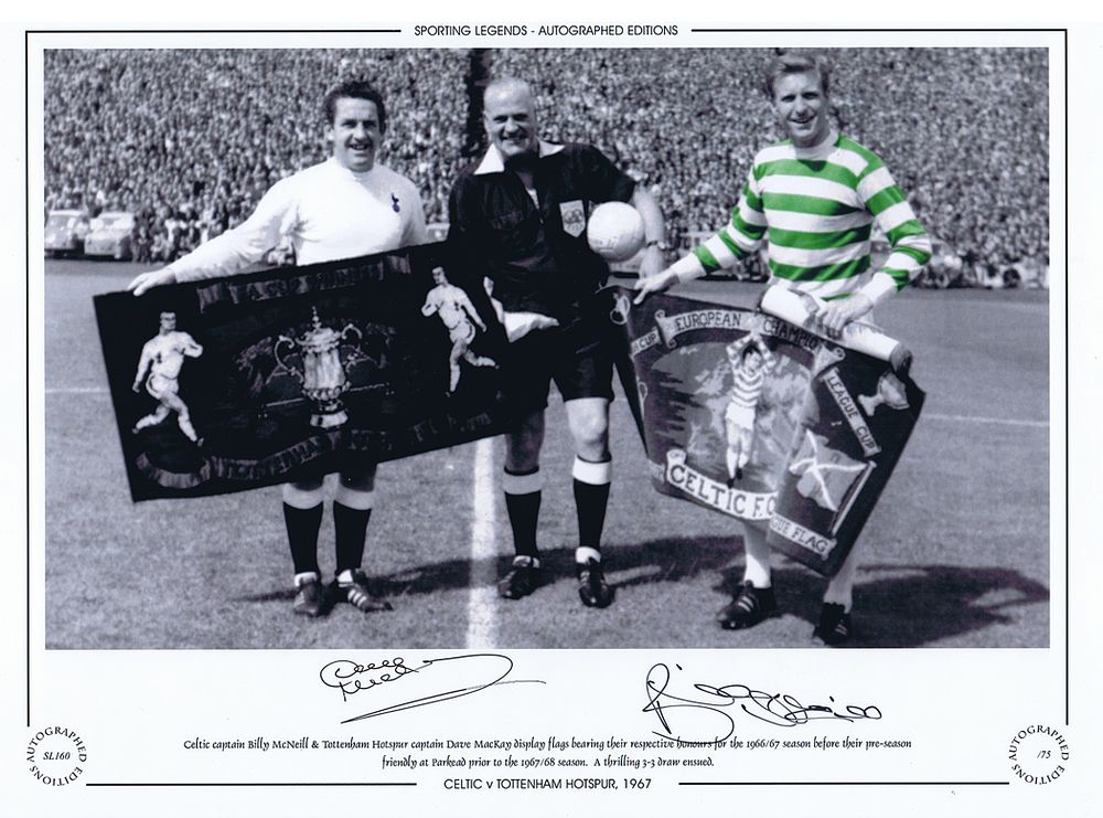 Lot 619: Autographed BILLY McNEILL / DAVE MACKAY 1967 16...