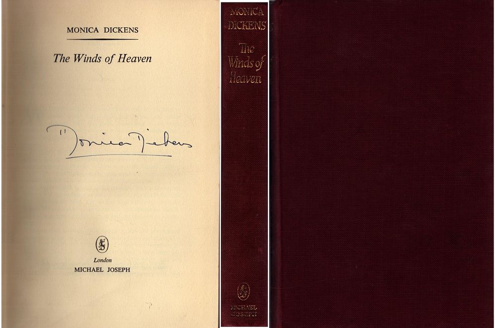 Lot 643: Monica Dickens signed The Winds of Heaven hardback...
