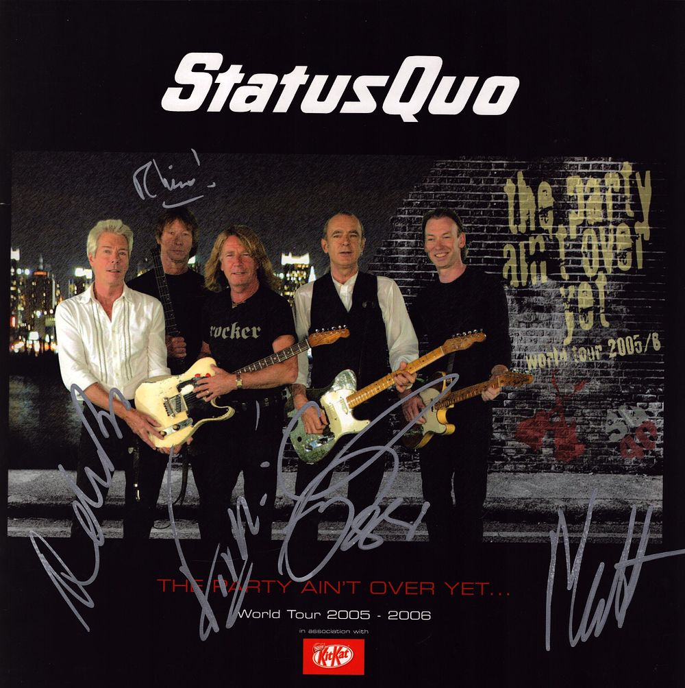 Lot 646: Francis Rossi, John Edwards (Rhino), Rick Parfitt, Andy...
