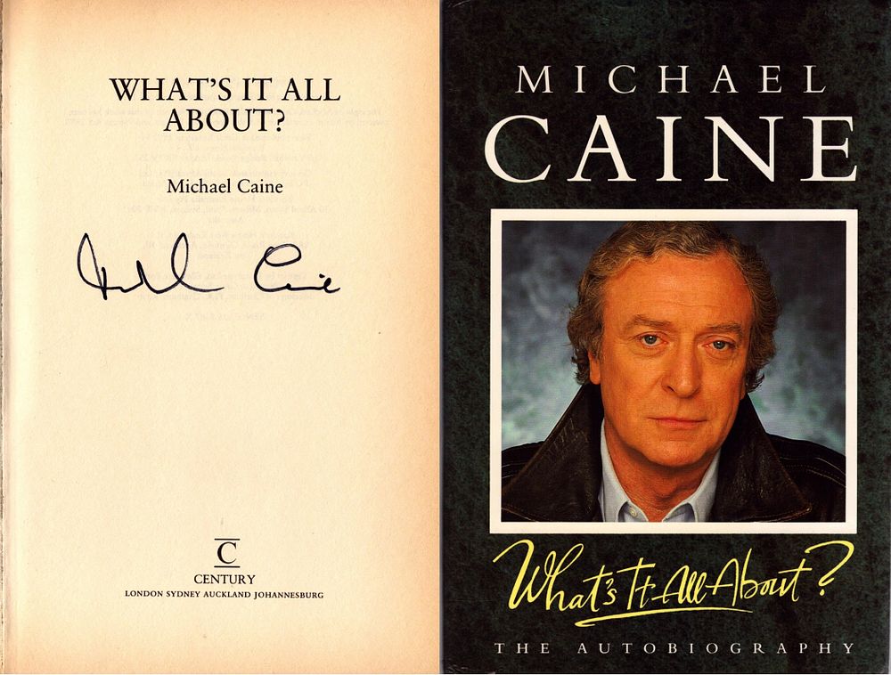 Lot 650: Michael Caine signed 'What's it all about' The...