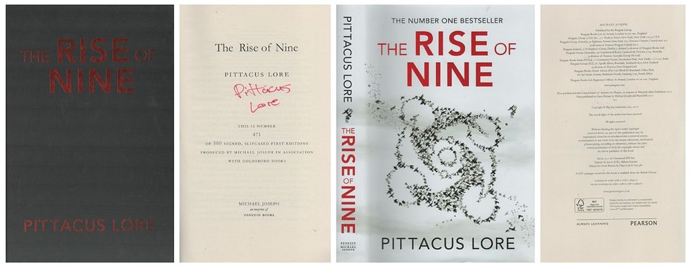 Lot 679: Pittacus Lore signed hardback Book Box Dust Jacket...