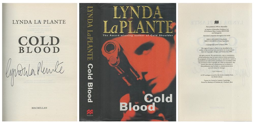 Lot 683: Lynda La Plante signed hardback Book Dust Jacket...