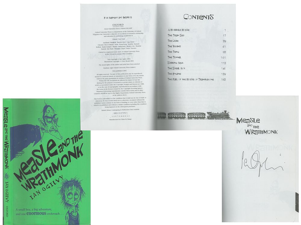 Lot 693: Ian Ogilvy signed paperback Title 'Measle and The...