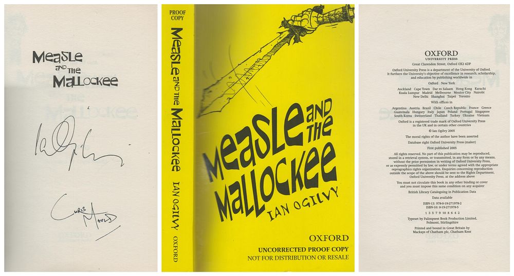 Lot 694: Multi signed Ian Ogilvy and Chris Mould paperback,...