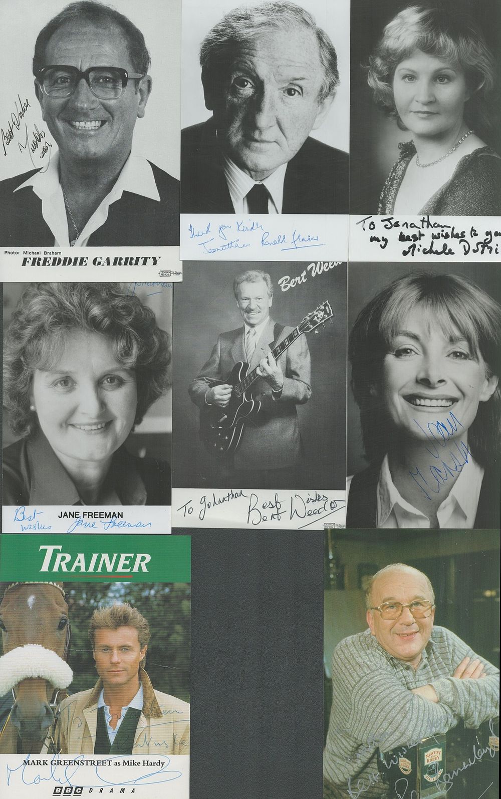 Lot 21: Entertainment collection 8 assorted signed photos includes great...