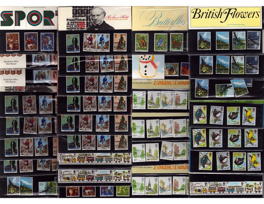 Lot 32: British Post Office mint stamp collection. Approx 30...